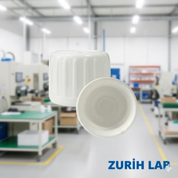 Zurih Lab 25PP Beyaz Kilitli Kapak – PE Contalı – 25mm Ağızlı Şişeler İçin – 1000 Adetlik Toptan Set