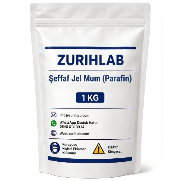 ZURIHLAB 1 KG Şeffaf Jel Mum Parafin