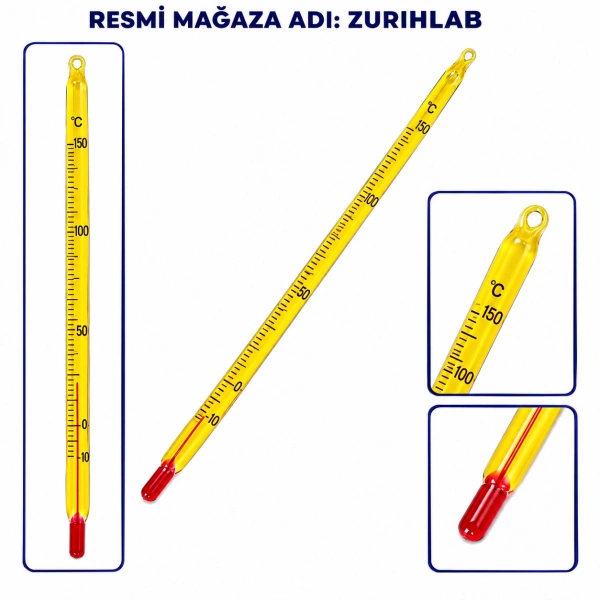 ZURIHLAB Alkollü Cam Termometre (-10 / 150C)