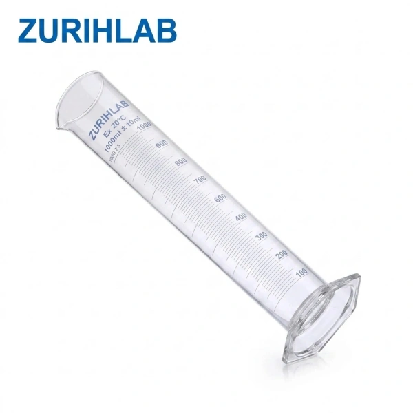 ZURIHLAB Cam Mezür 1000 mL - Dereceli Silindir Mavi Skala