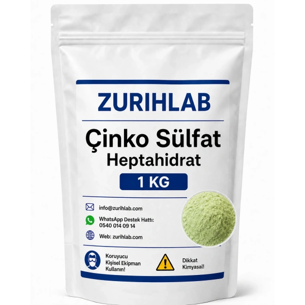 ZURIHLAB Çinko Sülfat Heptahidrat 1KG (Yeşil)