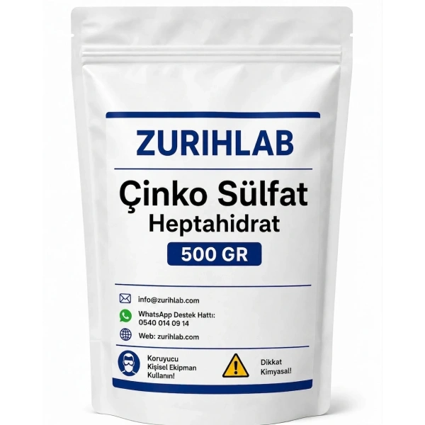 ZURIHLAB Çinko Sülfat Heptahidrat 500 GR
