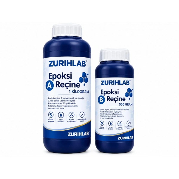 ZURIHLAB Epoksi Reçine 1.5 KG (A+B Set)