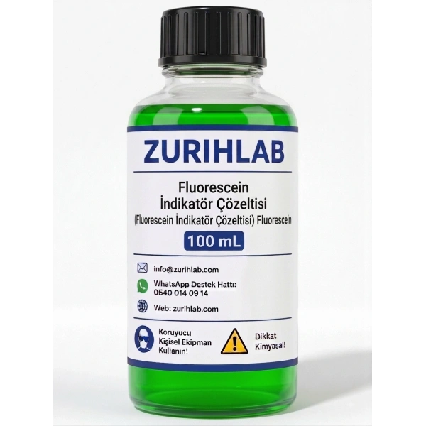 ZURIHLAB Fluorescein İndikatör Çözeltisi 100 mL