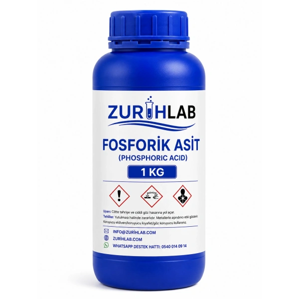 ZURIHLAB Fosforik Asit 1 KG - Phosphoric Acid