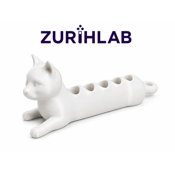 ZURIHLAB Kedi Tasarımlı Eppendorf/Ependorf Tüp Standı (0.5 ml & 1.5 ml) – Laboratuvar Tüp Düzenleyici
