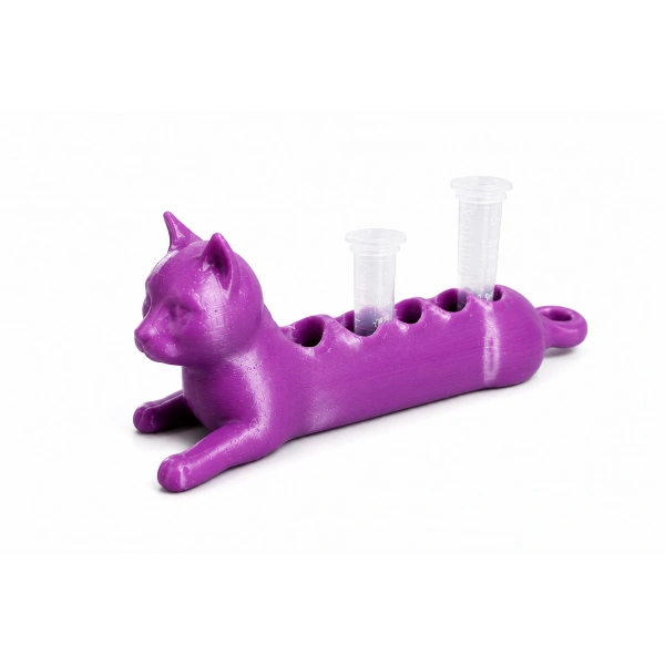 ZURIHLAB Kedi Tasarımlı Eppendorf/Ependorf Tüp Standı (0.5 ml & 1.5 ml) – Laboratuvar Tüp Düzenleyici