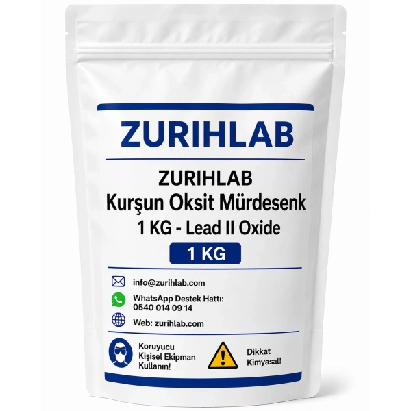 ZURIHLAB Kurşun Oksit Mürdesenk 1 KG - Lead II Oxide