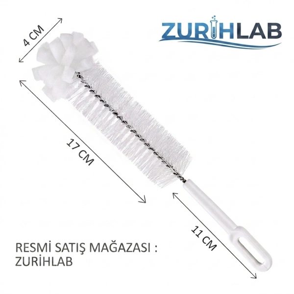 ZURIHLAB Laboratuvar Malzemesi Temizleme Fırçası (Perlon)