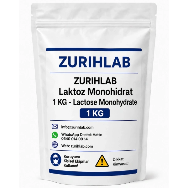ZURIHLAB Laktoz Monohidrat 1 KG - Lactose Monohydrate