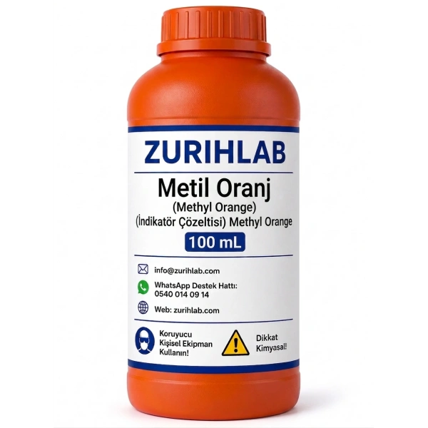 ZURIHLAB Metil Oranj 100 mL İndikatör Çözeltisi - Methyl Orange