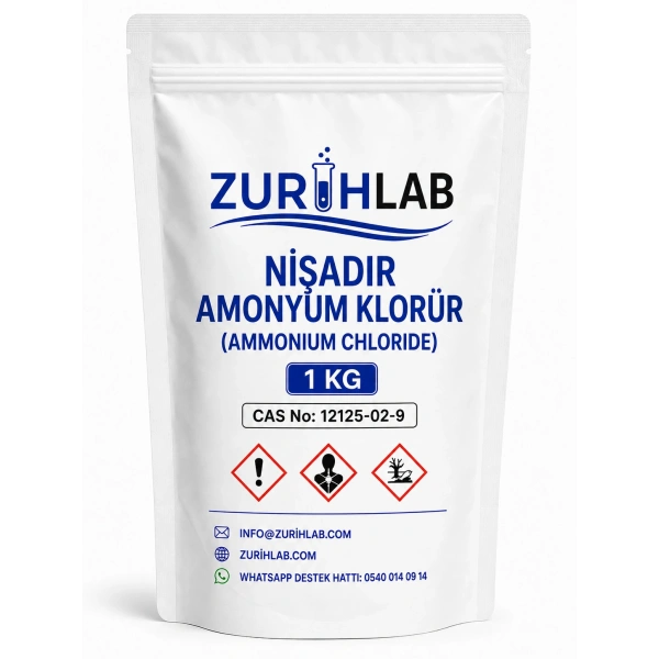 ZURIHLAB Nişadır Amonyum Klorür 1 KG