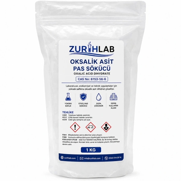 ZURIHLAB Oksalik Asit 1 KG - Pas Sökücü