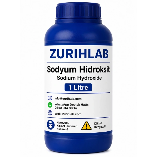 ZURIHLAB Sodyum Hidroksit - Sodium Hydroxide 1L