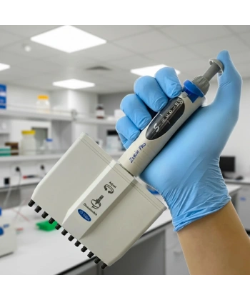 12 Kanallı Otomatik Pipet 10–100 µl – Dijital Mikropipet – Zurih Lab