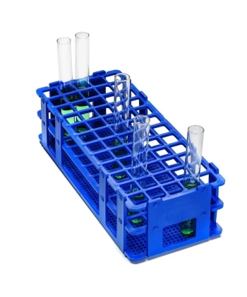 Plastik Deney Tüpü Standı 60 Tüplük - 16 mm - Yüksek Kaliteli