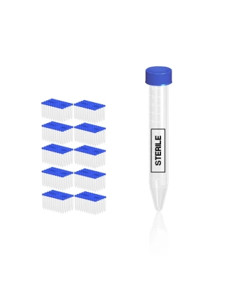 Steril Falkon/Falcon Tüpü 15 mL - Dibi Konik Santrifüj Tüpü - 500 Adetlik Toptan Set