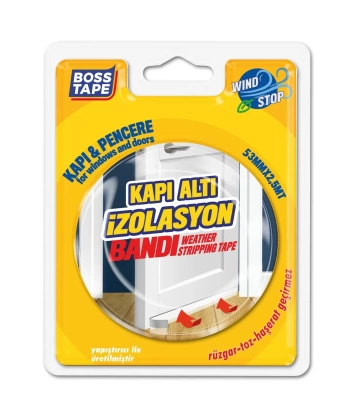 Kapı Altı İzolasyon Bandı – Ses, Toz ve Soğuk Hava Önleyici, Çift Taraflı Pratik Kullanım