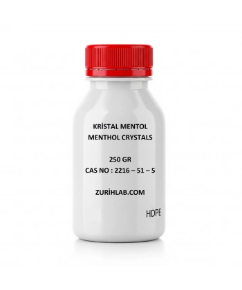 Kristal Mentol 250 GR – Menthol Crystals – Yüksek Saflıkta Doğal Mentol – Zurih Lab