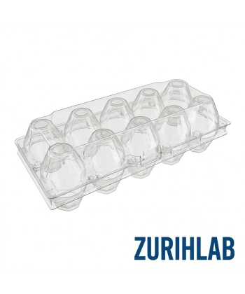 ZURIHLAB Yumurta Viyolü 10lu 125 Adetli - Plastik Yumurta Taşıma ve Saklama Viyolü