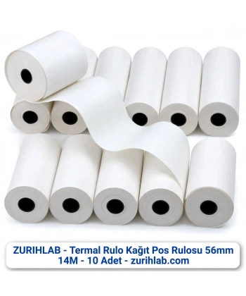ZURIHLAB Termal Rulo Kağıt POS Rulosu - 10 Adetlik Paket