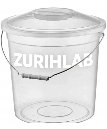 ZURIHLAB Kapaklı Şeffaf Kova 19Lt