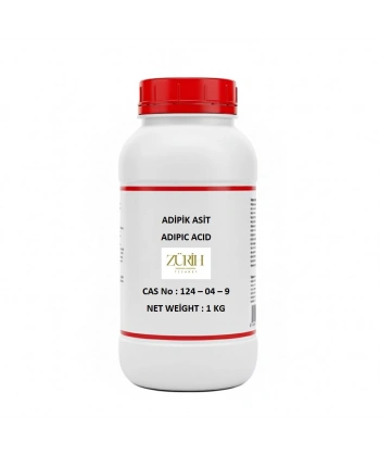Adipik Asit 1 Kg - (Adipic Acid) – Endüstriyel ve Laboratuvar Tipi – Zurih Lab