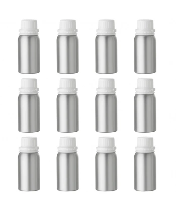 Alüminyum Şişe 100 ml - 12 Adetlik Toptan Set - Tıpalı ve Kapaklı Metal Şişe | Dayanıklı, Hafif ve Sızdırmaz Tasarım