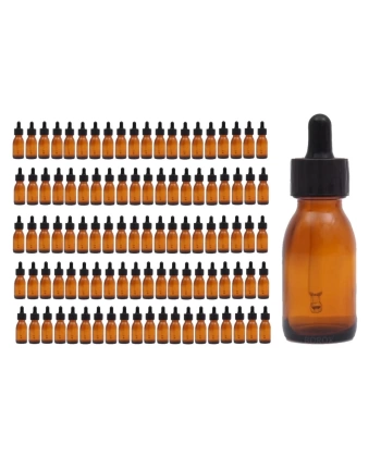 Amber Cam Damlalıklı Şişe 30cc - 100 Adetlik Toptan Set - Yüksek Kaliteli