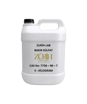 Bakır Sülfat 5 KG – Yüksek Kaliteli Tarım, Endüstri ve Kimya Uygulamaları İçin