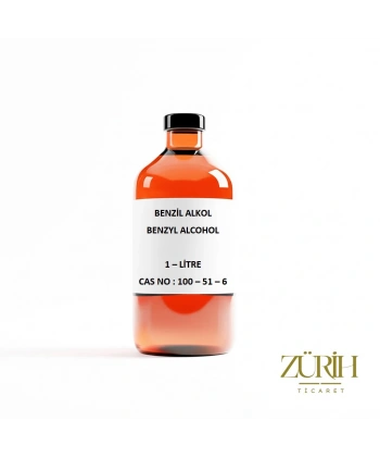 Benzil Alkol 1 Litre Cam Şişe - Benzyl Alcohol - (CAS No:100-51-6)