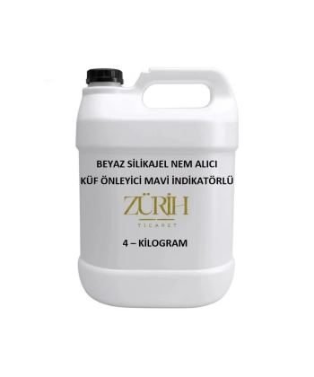 Beyaz Silikajel Nem Alıcı 4 Kg - Küf Önleyici Mavi İndikatörlü