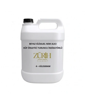 Beyaz Silikajel Nem Alıcı 4 Kg - Küf Önleyici Turuncu İndikatörlü