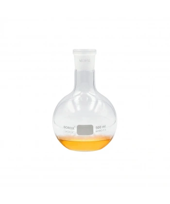 Cam Balon 500 mL - Dibi Düz - Norm Şilifli (29 / 32) - Uzun Boyunlu