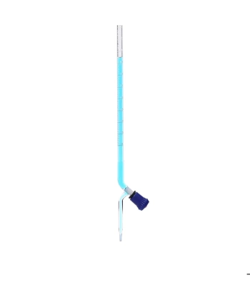 Cam Büret Düz 10 mL -  0.05 mL Teflon Musluk - Yüksek Kaliteli