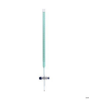 Cam Büret Düz 50 mL - 0.10 mL Teflon Musluk - Yüksek Kaliteli