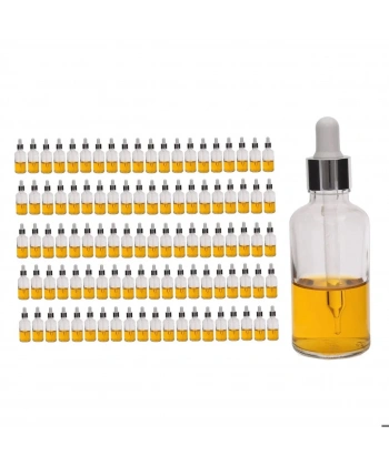 Cam Damlalıklı Şişe 50cc - 100 Adetlik Toptan Set - Yüksek Kaliteli