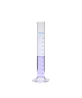 Cam Mezür 100 mL - Dereceli Silindir Mavi Skala