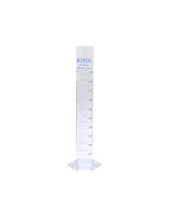 Cam Mezür 1000 mL - Dereceli Silindir Mavi Skala