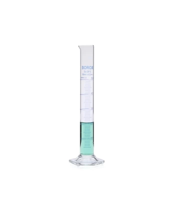 Cam Mezür 50 mL - Dereceli Silindir Mavi Skala