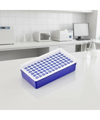 Deney Tüpü (Eppendorf) Standı – Deney Tüpü için Laboratuvar Rafı - Ependorf Tüp Standı - Yüksek Kaliteli