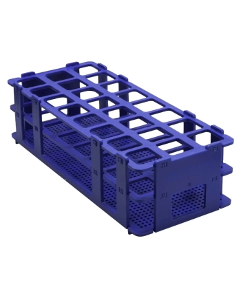 Deney Tüpü Standı – 24 Tüplük (25 mm) | Laboratuvar Tüp Rafı