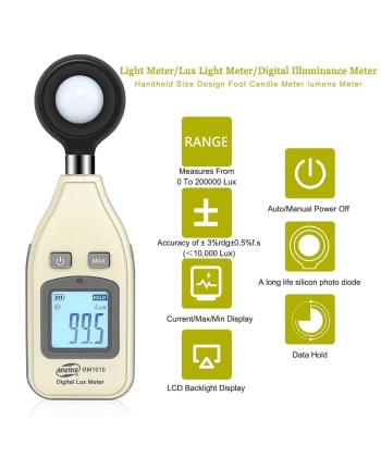 Dijital Lux Metre - Işık Ölçer Luminometre