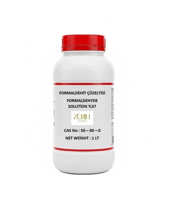Formaldehit Çözeltisi %37 – 1 Litre (Formaldehyde Solution) – Yüksek Kalietli – Zurih Lab
