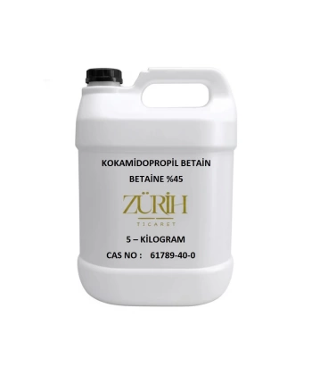 Kokamidopropil Betain 5 Kg - Betain 45 - Cocoamidopropyl Betaine - Betaine %45 - Cosmetic Grade