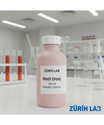 Metil Oranj 100 mL İndikatör Çözeltisi | Methyl Orange - Yüksek Kaliteli - Zurih Lab