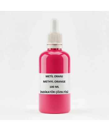 Metil Oranj 100 mL İndikatör Çözeltisi | Methyl Orange - Yüksek Kaliteli - Zurih Lab