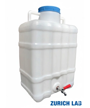 Musluklu Polipropilen Bidon 18 Litre - Dayanıklı Bidon - Zurih Lab & Zürih Ticaret