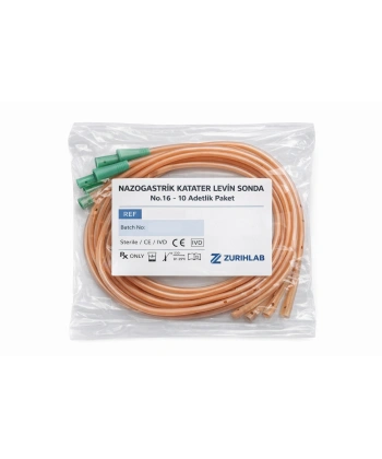 Nazogastrik Katater (Levin Sonda) No.16 - 10 Adetlik Paket
