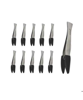 Paslanmaz Çelik Sivri Uçlu Tartı Penseti 10 Cm - 10 Adetlik Toptan Set - Yüksek Kaliteli
